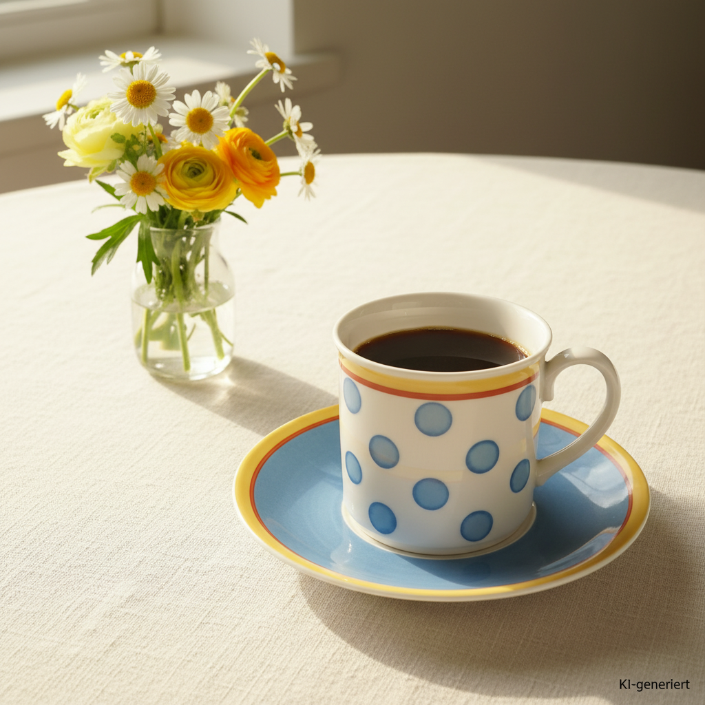 Villeroy & Boch Twist Anna: Kaffeetasse / Tasse mit Unterteller