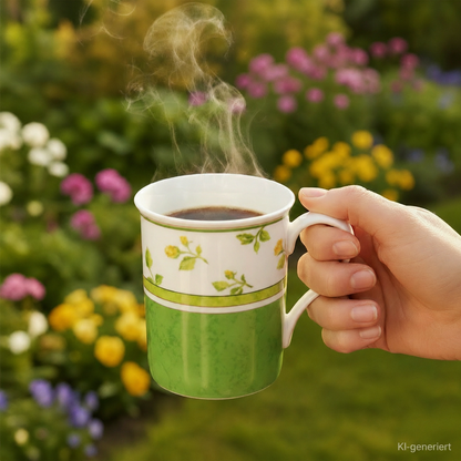 Hutschenreuther Medley Summerdream Green: Kaffeebecher / Henkelbecher