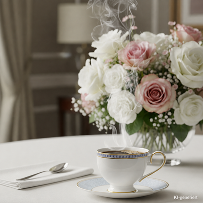 Villeroy & Boch Villa Menton: Kaffeetasse / Tasse mit Unterteller