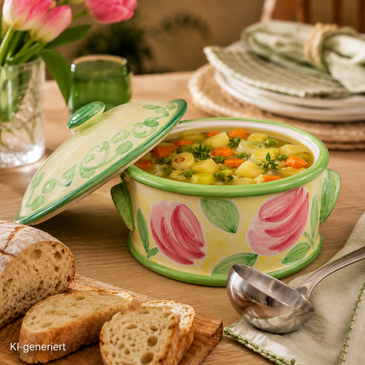 Villeroy & Boch Gallo Switch Summerhouse: Terrine / Suppenterrine / Ragoutschüssel mit Deckel