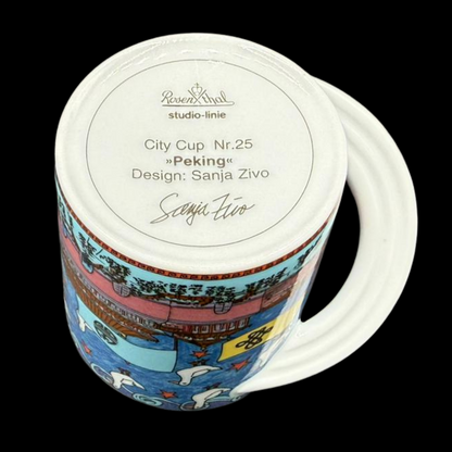 Rosenthal Studio Line City Cup Nr. 25: Kaffeebecher / Henkelbecher "Peking"