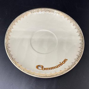 Villeroy & Boch Mettlach 1ère Communion: Teetasse / Tasse mit Unterteller Kommunion - selten (7121089527945)