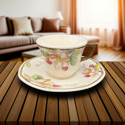 Villeroy & Boch Portobello: Kaffeetasse / Tasse mit Unterteller - neu