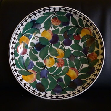 Villeroy & Boch Wallerfangen Pflaumendekor: Schale / Schüssel / Obstschale - ca 32 cm (7120769777801)