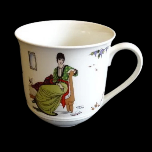 Villeroy & Boch Design 1900: Kaffeetasse / Tasse - grünes Kleid (7120903864457)