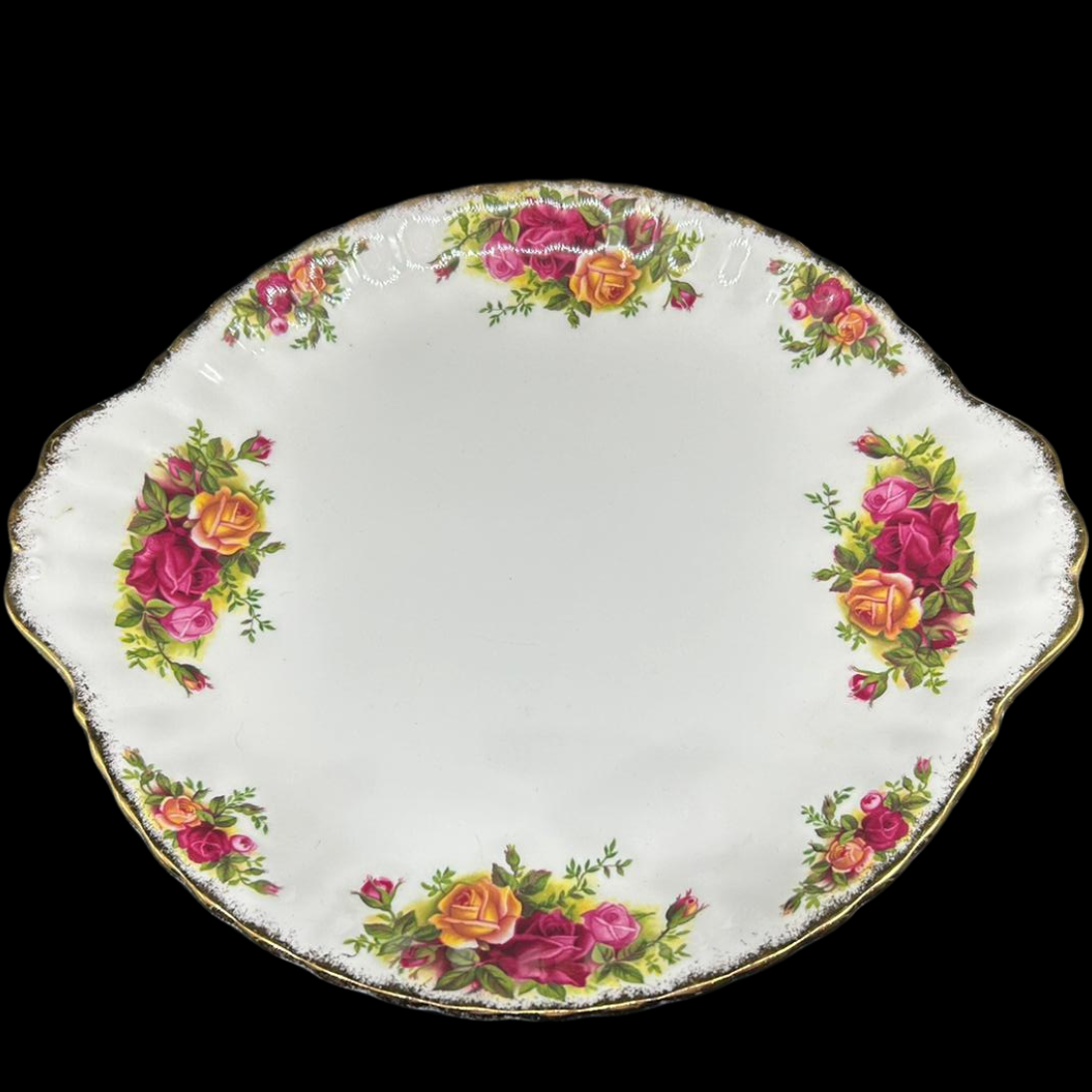 Royal Albert Old Country Rose: Platte mit Griff (9471361220932)