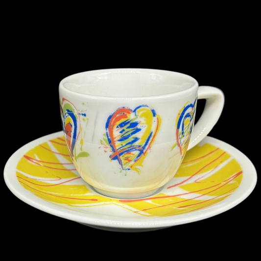 Rosenthal EPOQUE Carla Manco 1999/2000:  Mokkatasse / Espressotasse mit Unterteller (9471648923972)