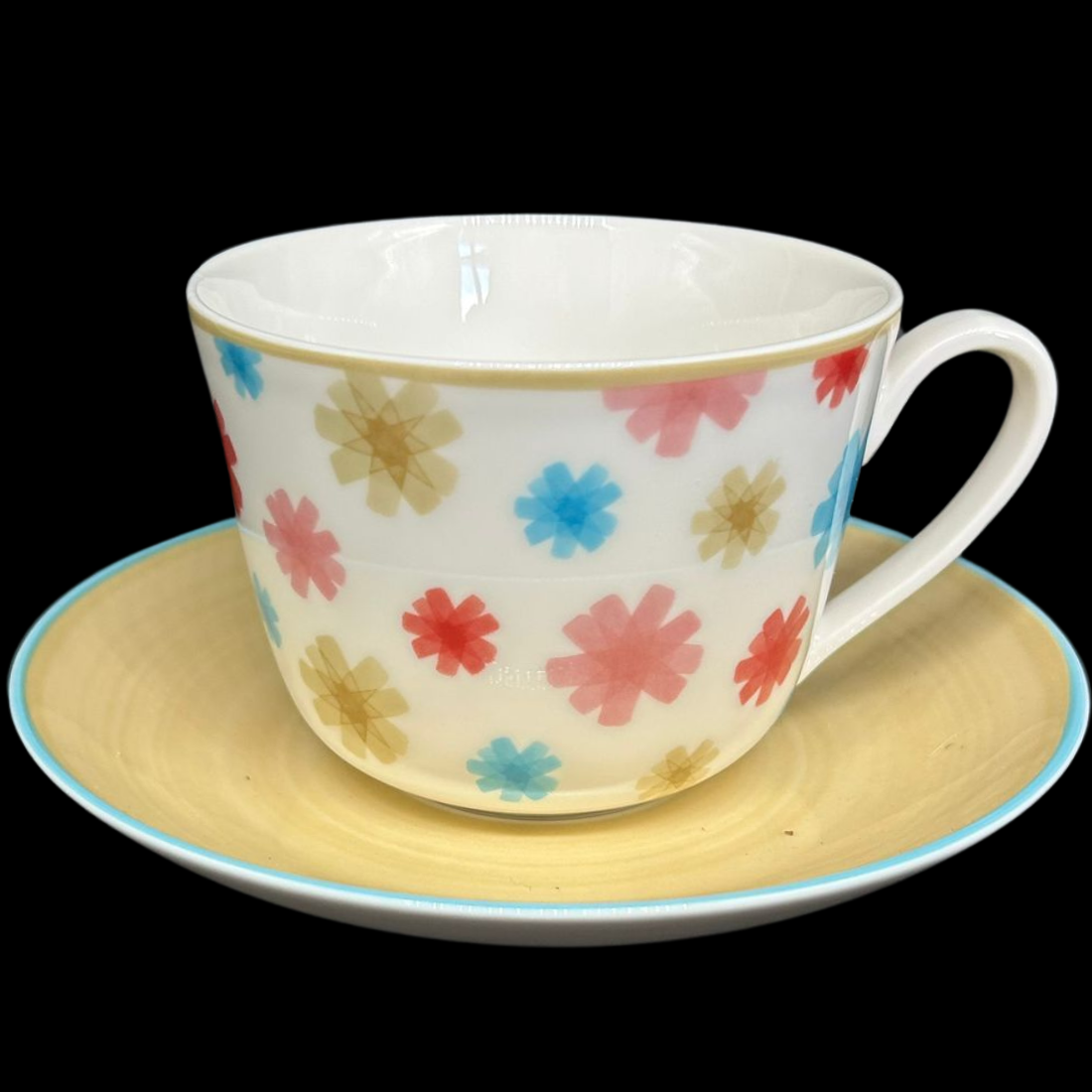 Villeroy & Boch Lina: Kaffeetasse / Tasse mit Unterteller - braun (9484227838276)