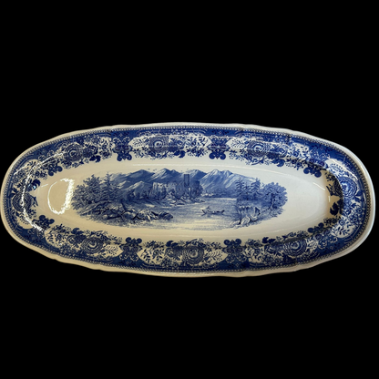 Villeroy & Boch Burgenland blau: Fischplatte / Karpfenplatte / Platte XXL (9532980560196)