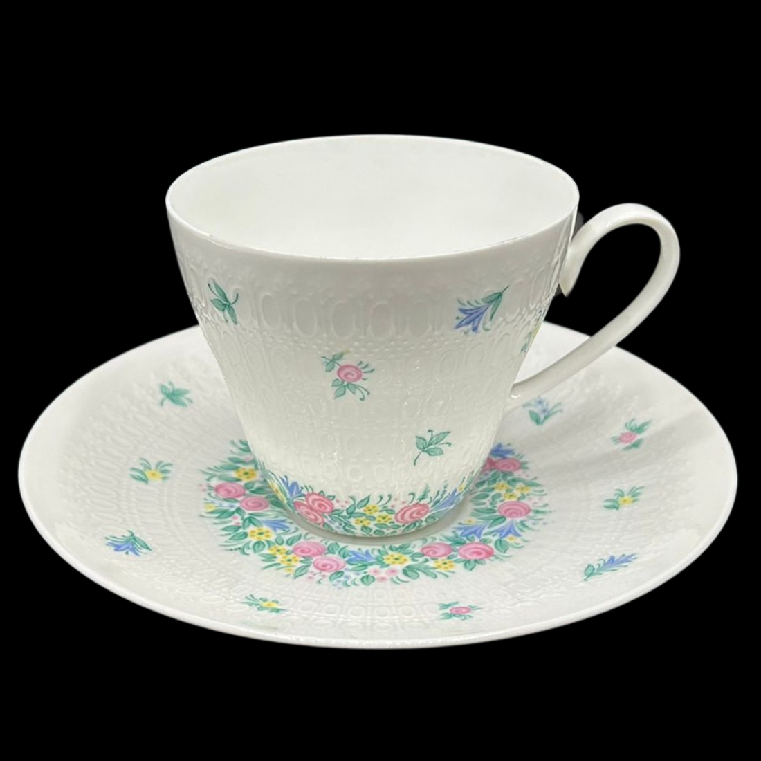 Rosenthal Romanze: Kaffeetasse / Tasse mit Unterteller (in bunt) (9656256266564)