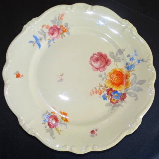 Rosenthal Pompadour Blumen: Speiseteller / flacher Teller (7120842948745)