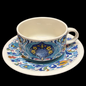 Villeroy & Boch Izmir 1973 (alt): Teetasse / Tasse mit Unterteller (14893355991364)