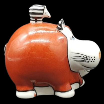 Villeroy & Boch R. Benedikt Automobile: Hippo with Baby / Nilpferd (7120965009545)
