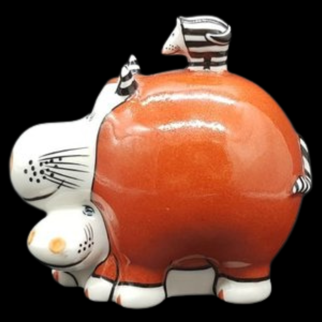 Villeroy & Boch R. Benedikt Automobile: Hippo with Baby / Nilpferd (7120965009545)