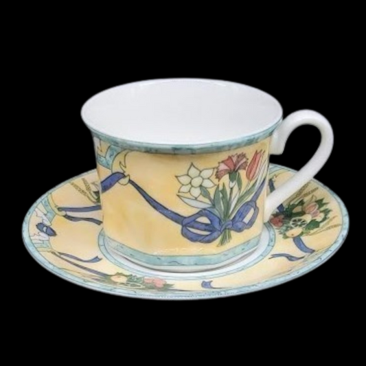Villeroy & Boch Castellina: Kaffeetasse / Teetasse mit Unterteller