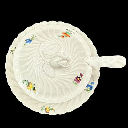 Nymphenburg Wellen gerippt: Honigtopf (15149172588868)