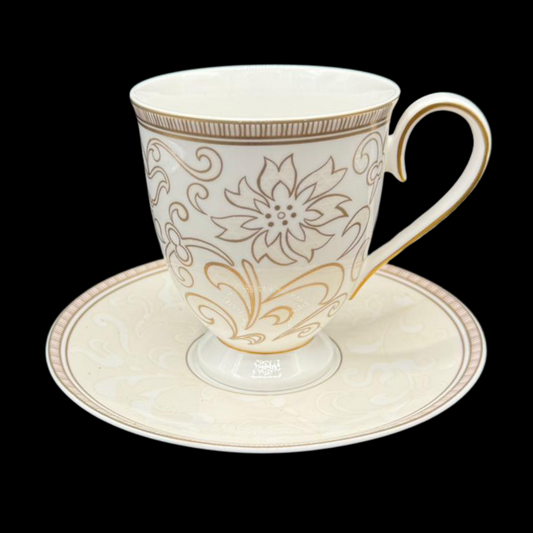 Villeroy & Boch Tea India: Henkelbecher / Kaffeebecher mit Unterteller (15158502293828)
