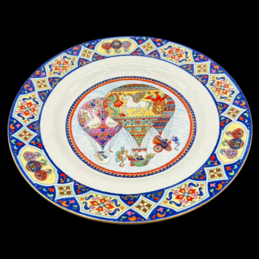 Royal Worcester Flights of Fancy: Kuchenteller / Früchstücksteller (15158514123076)