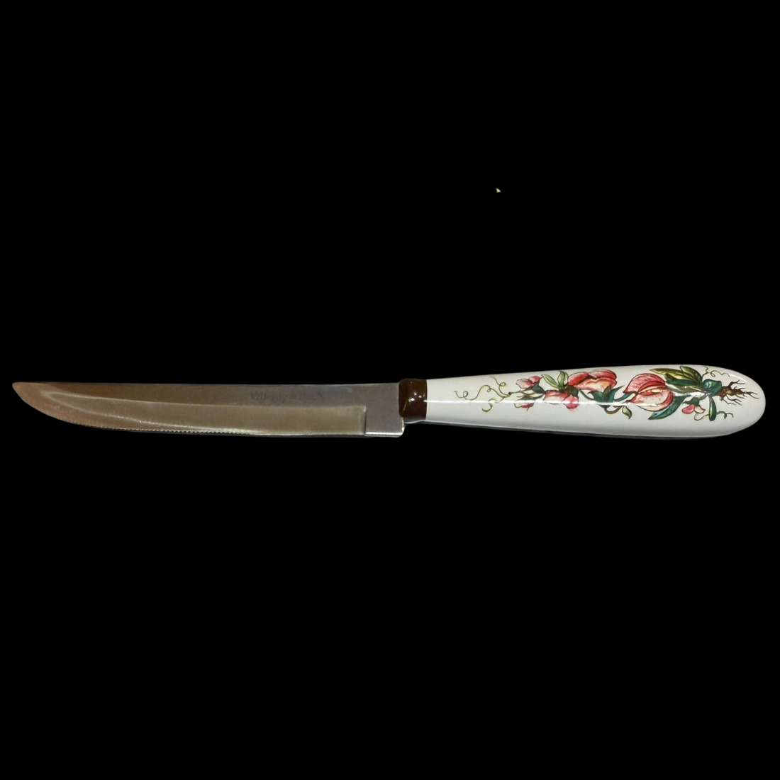 Villeroy & Boch Botanica: Steakmesser / Messer mit Porzellangriff (Besteck) -Beschreibung (15197260939588)