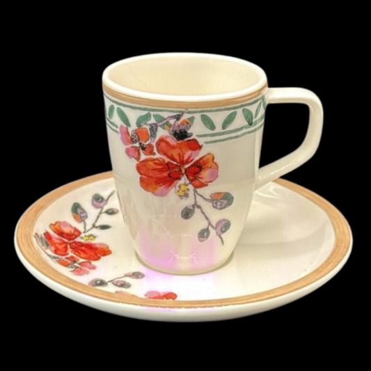 Villeroy & Boch Artesano Provencal Lavendel: Mokkatasse / Espressotasse mit Unterteller (15202337292612)