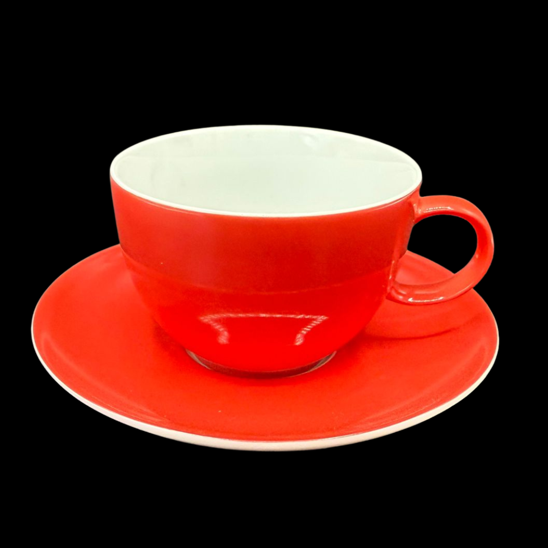 Thomas Porzellan "bunt": Kaffeetasse / Tasse mit Unterteller (15205884494148)