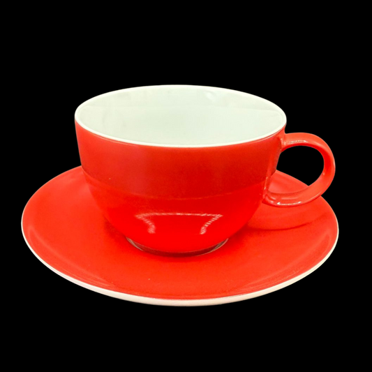 Thomas Porzellan "bunt": Kaffeetasse / Tasse mit Unterteller (15205884494148)