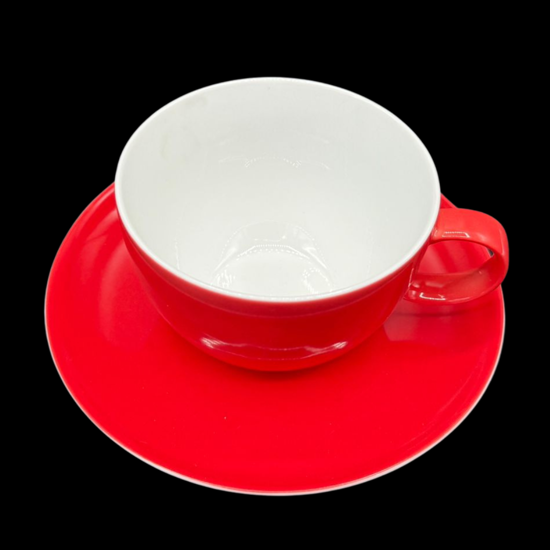 Thomas Porzellan "bunt": Kaffeetasse / Tasse mit Unterteller (15205884494148)
