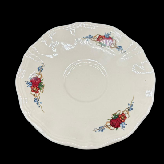 Sarreguemines Obernai France: Unterteller / Untertasse - 16,5 cm (15239052329284)