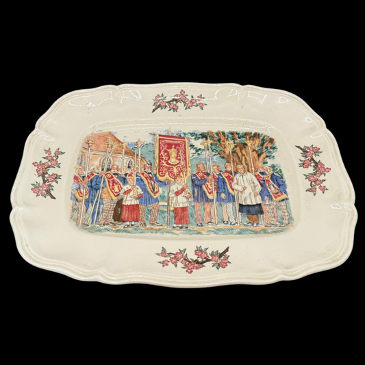 Sarreguemines Obernai France: Fleischplatte / Platte - 38 cm (15239054885188)