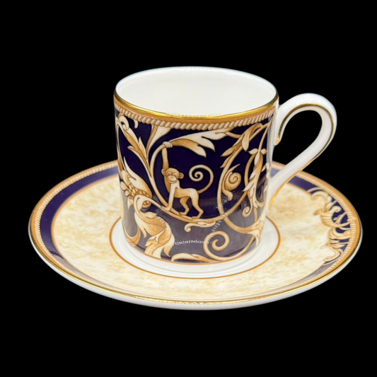 Wedgwood Cornucopia: Mokkatasse / Espressotasse mit Unterteller - neu (15239608828228)