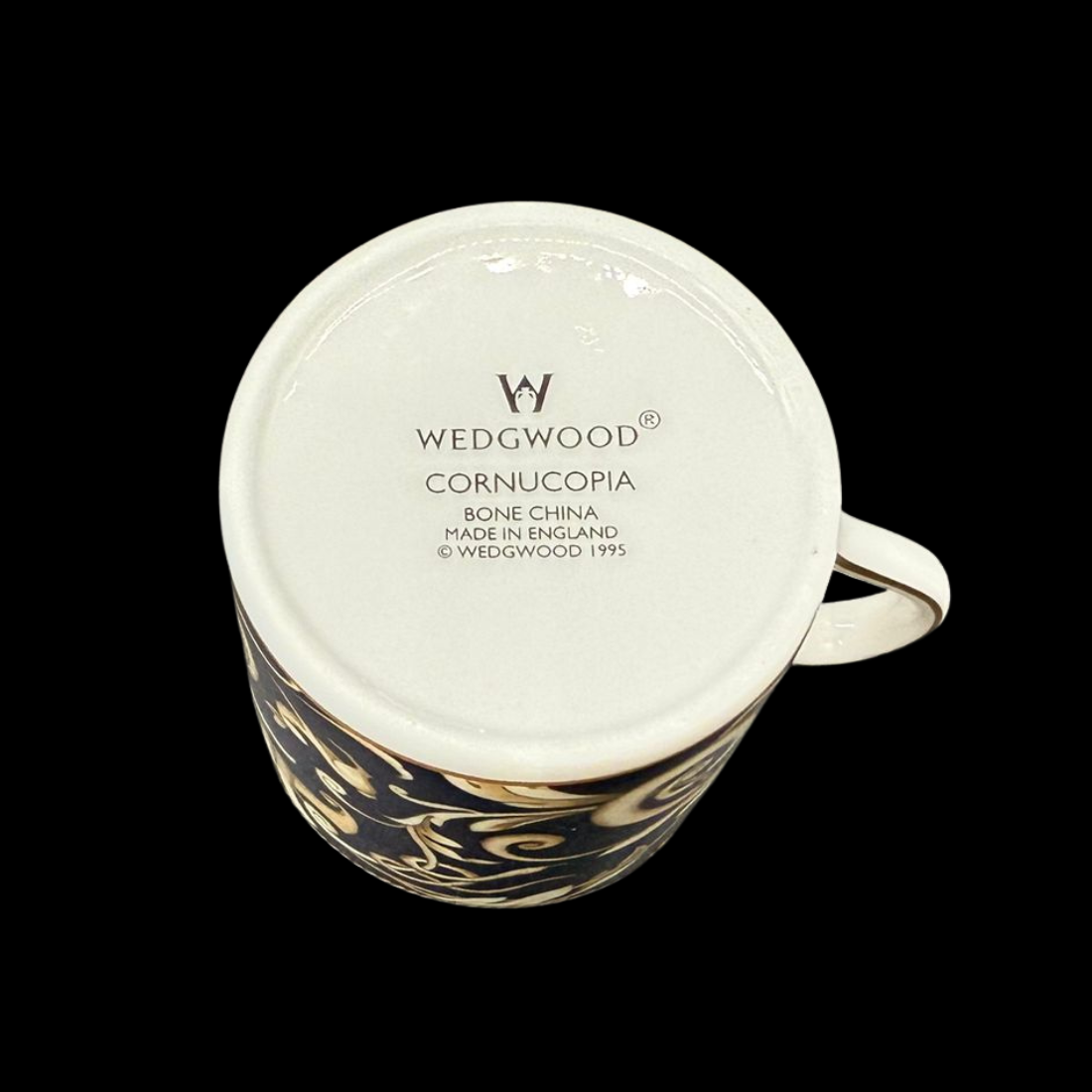 Wedgwood Cornucopia: Mokkatasse / Espressotasse mit Unterteller - neu (15239608828228)