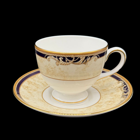Wedgwood Cornucopia: Kaffeetasse / Tasse mit Unterteller - neu (15239610859844)