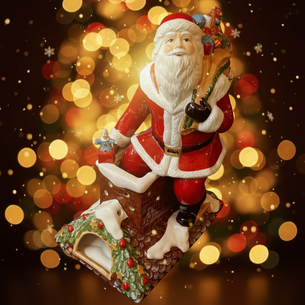 Villeroy & Boch Christmas Toys Memory: Santa auf Dach in Originalverpackung