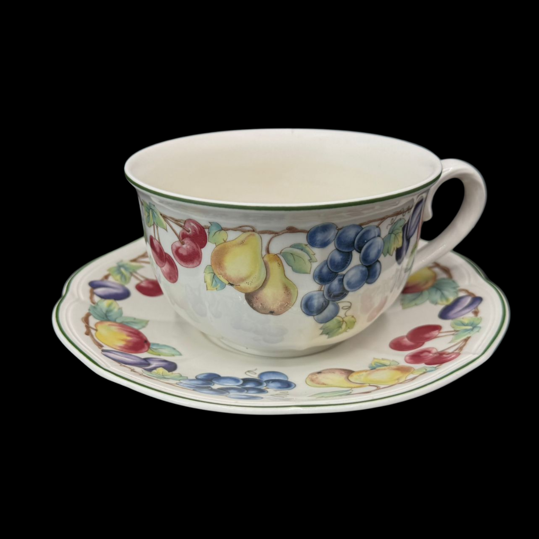 Villeroy & Boch Melina: Jumbotasse / große Tasse XL mit Unterteller (7120918446217)