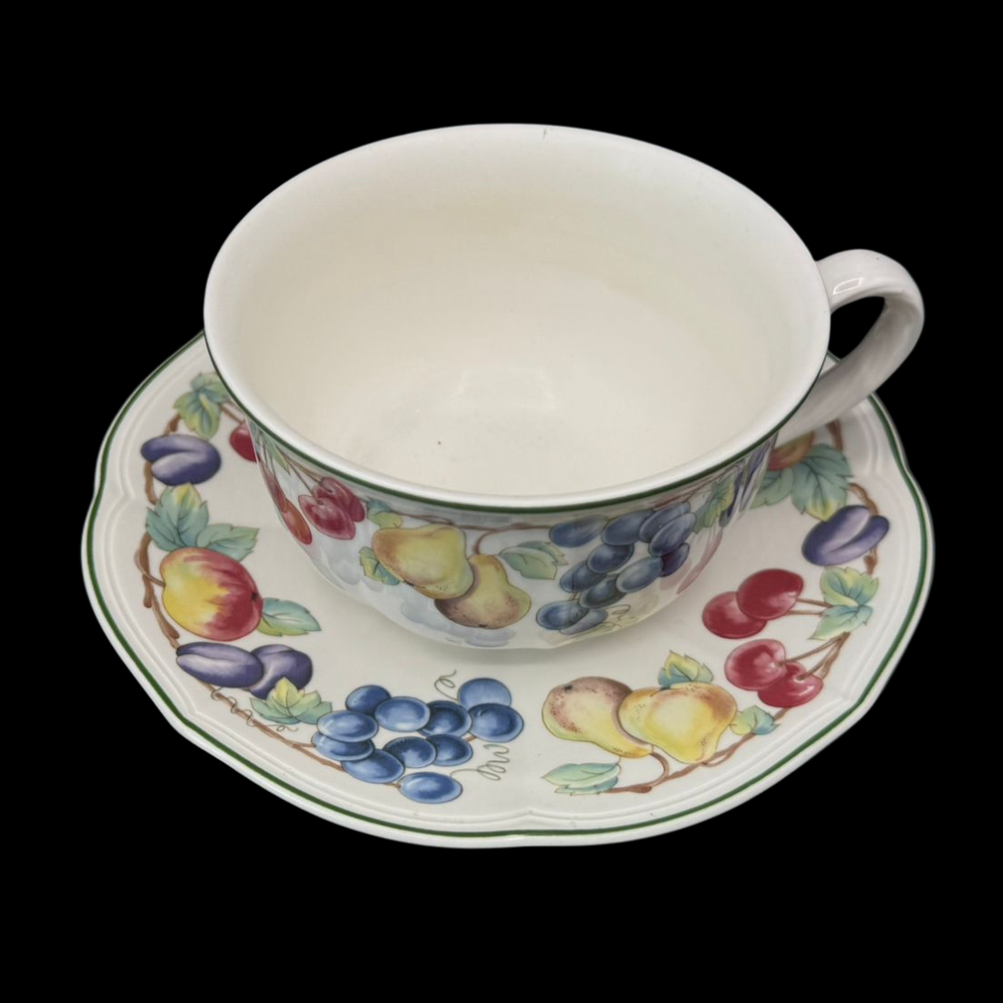 Villeroy & Boch Melina: Jumbotasse / große Tasse XL mit Unterteller (7120918446217)