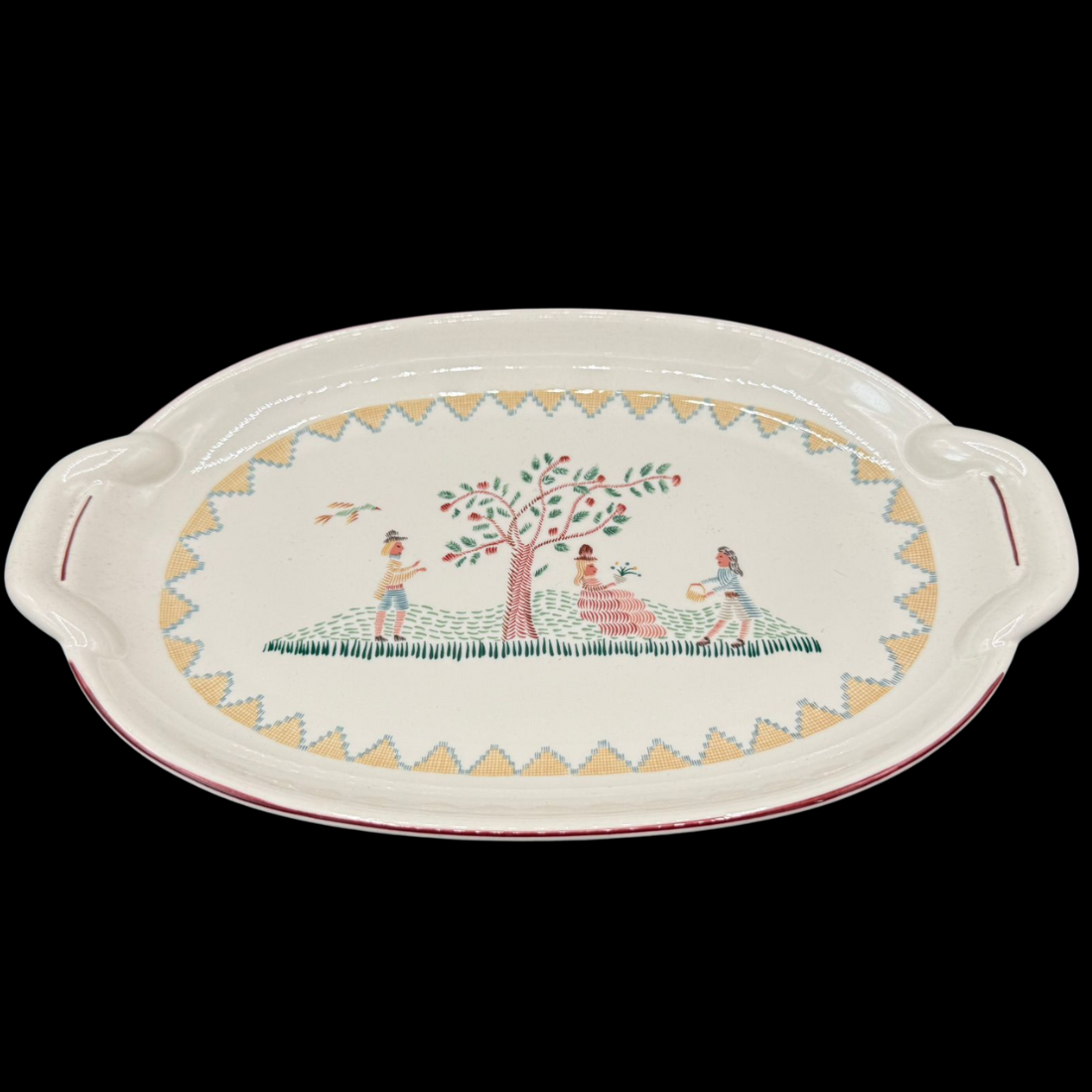 Villeroy & Boch American Sampler: Platte / Schiffchenteller - ca. 26 cm (7120706109577)