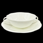 Villeroy & Boch Arco Weiss: Suppentasse mit Unterteller - neu (7121047126153)