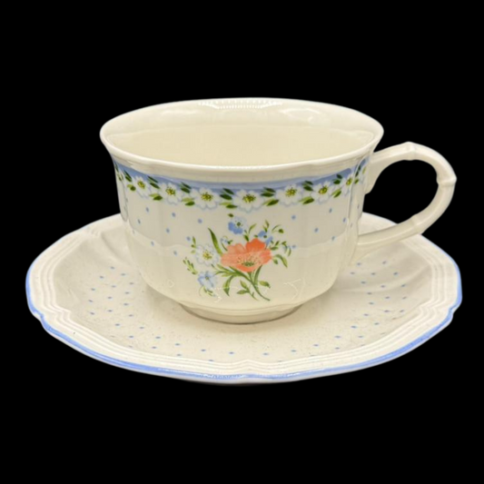 Villeroy & Boch Romantica: Teetasse / Tasse mit Unterteller (7120735633545)