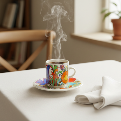 Villeroy & Boch Acapulco: Kaffeetasse / Tasse mit Unterteller