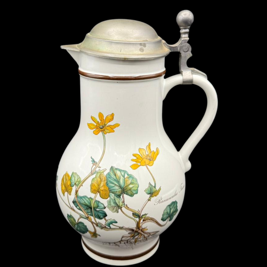 Villeroy & Boch Botanica: Krug mit Zinndeckel - gelbe Blume (7121076879497)
