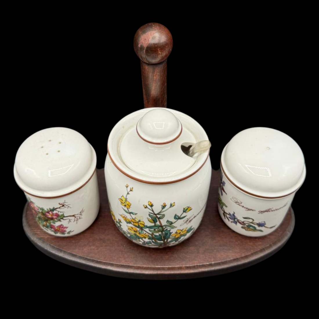 Villeroy & Boch Botanica: 4 teiliges Set mit Senftopf, Salz, Pfeffer / Menage (7121031856265)