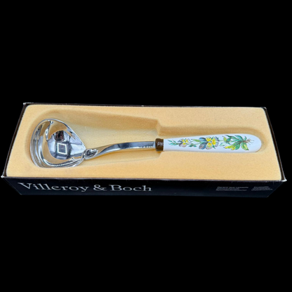 Villeroy & Boch Botanica: Saucenlöffel / Kelle / Schöpflöffel mit Porzellangriff (Besteck) - OVP (7121106698377)