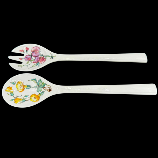 Villeroy & Boch Botanica: Salatbesteck aus Porzellan (2-teilig) - neuw. (7121093820553)