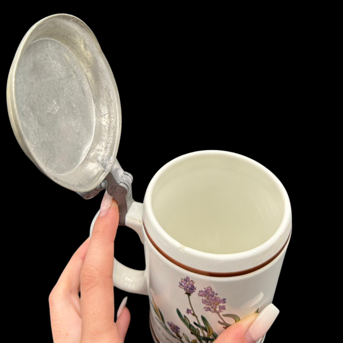 Villeroy & Boch Botanica: Bierkrug / Krug / Humpen mit Deckel (Beschreibung) (8554022994244)