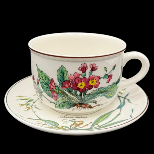 Villeroy & Boch Botanica: Jumbotasse / große Tasse XL mit Unterteller - neu (7120884859017)