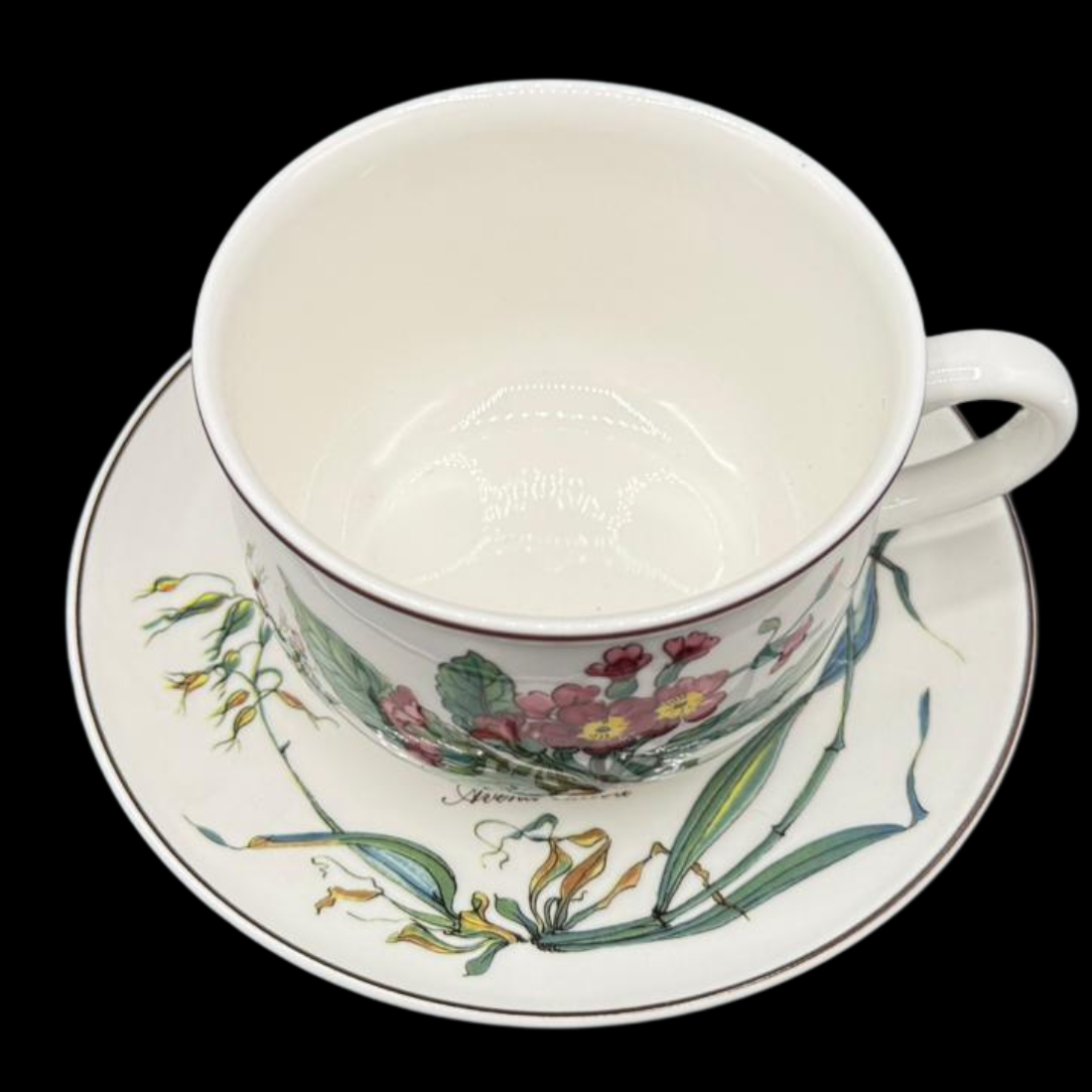 Villeroy & Boch Botanica: Jumbotasse / große Tasse XL mit Unterteller - neu (7120884859017)