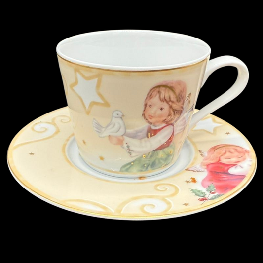 Goebel: Kaffeetasse / Tasse mit Unterteller (15283975717188)