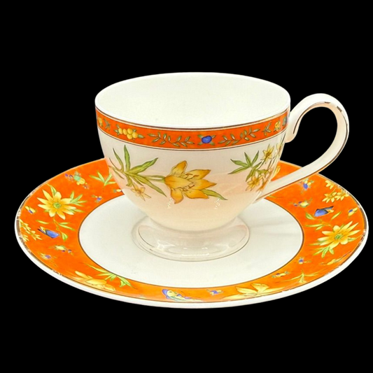 Villeroy & Boch Celine / Selina: Kaffeetasse / Tasse mit Unterteller (7120802054281)
