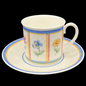 Villeroy & Boch Julie: Kaffeetasse / Tasse mit Unterteller (7120888496265)