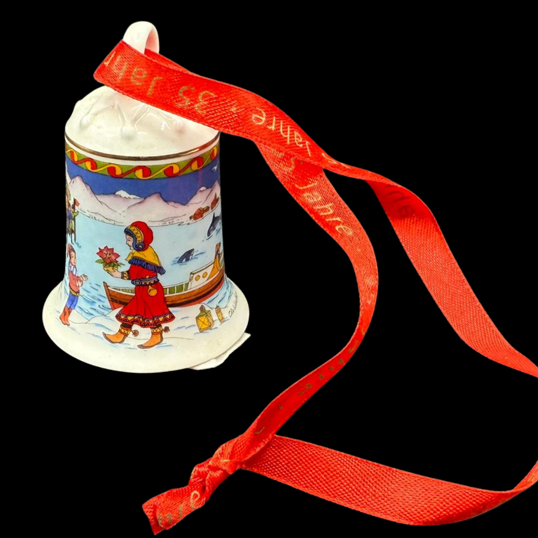 Hutschenreuther Weihnachtsglocke: 2012 Nordkap - neu und in OVP (15295394971972)